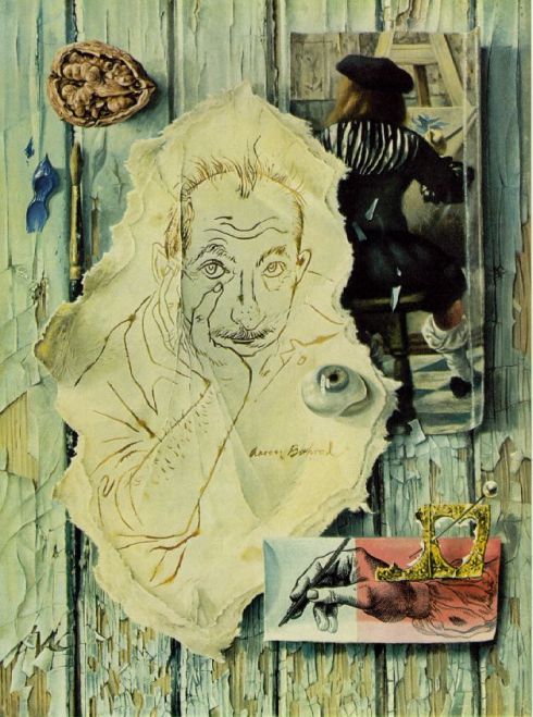 Aaron Bohrod (1907, Chicago - 1992, Madison), “Autoritratto (L’Arte della Pittura)” / “Self-Portrait (The Art of Painting)”, 1937, Olio su pannello di gesso / Oil on gesso panel, 30.5 x 22.9 cm, Collezione privata / Private Collection